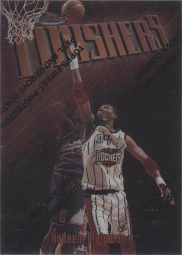 1997-98 Topps Finest - Hakeem Olajuwon #48