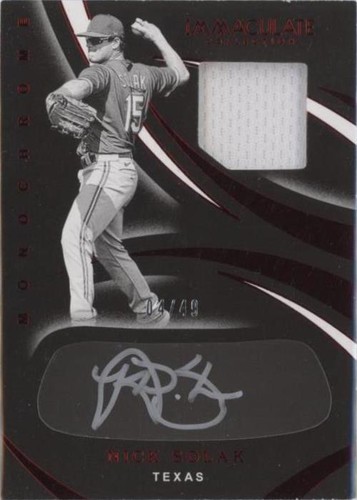 2020 Panini Immaculate Collection - Nick Solak #MC-NS