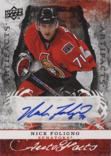 2008-09 Upper Deck Artifacts - Nick Foligno #AF-NF