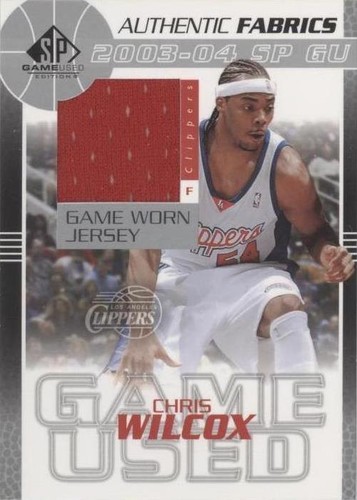 2003-04 SP Game Used - Chris Wilcox #CW-J
