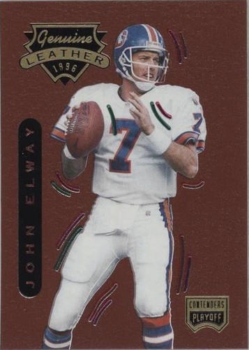 1996 Playoff Contenders Leather John Elway #7