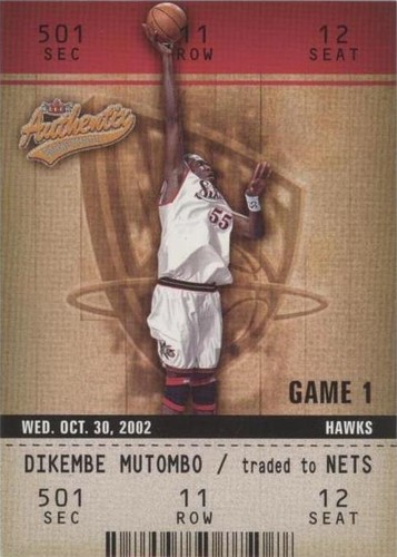 2002-03 Fleer Authentix - Dikembe Mutombo #42