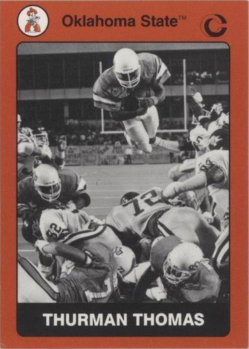 1991 Collegiate Collection Oklahoma State University Cowboys Thurman Thomas #93