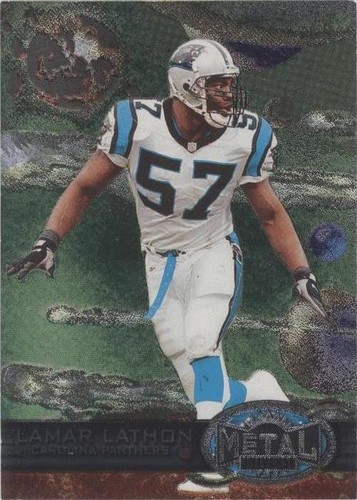 1997 Skybox Metal Universe Lamar Lathon #74