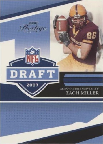 2007 Playoff Prestige Zach Miller #NFLD-27