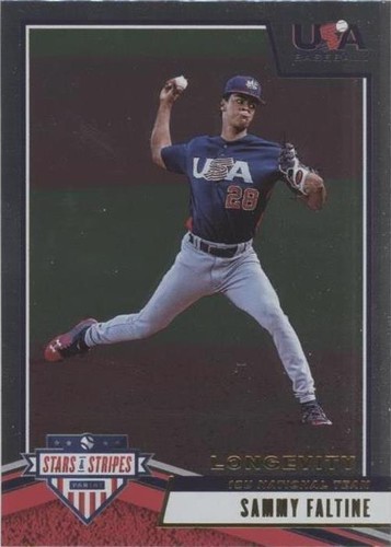 2019 Panini USA Baseball Stars & Stripes Longevity - Trey Faltine #37
