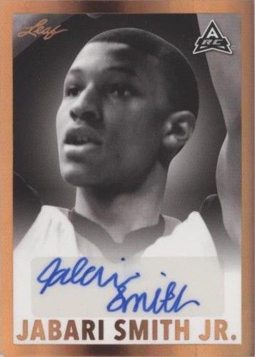 2021-22 Leaf Memories - Jabari Smith Jr. #BW-JS1