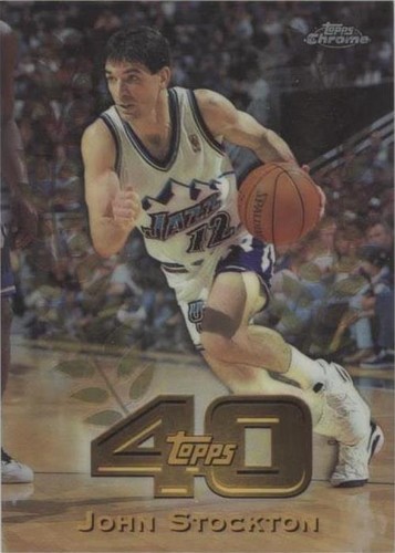 1997-98 Topps Chrome - John Stockton #T40-25