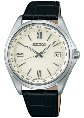 Pre-owned Seiko Selection Sbtm295 Ivory Titanium Solar Comfotex Men's Watch In Box