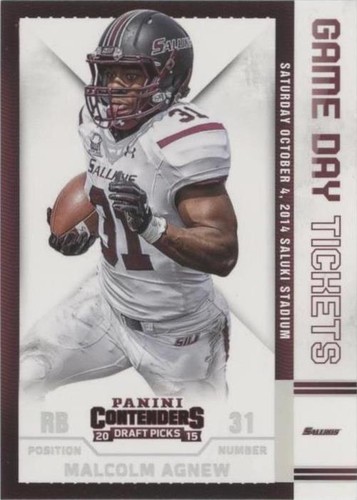 2015 Panini Contenders Draft Picks Malcolm Agnew #58
