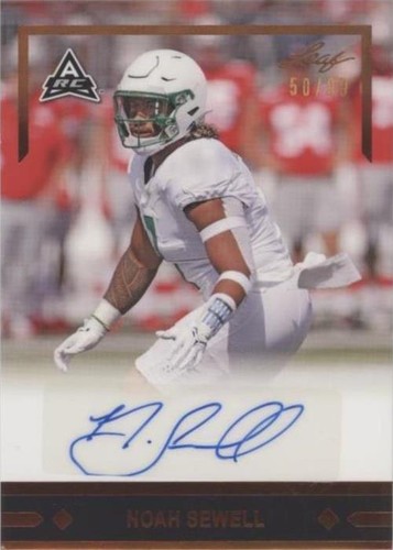 2021 Leaf Memories Noah Sewell #GLR-NS2