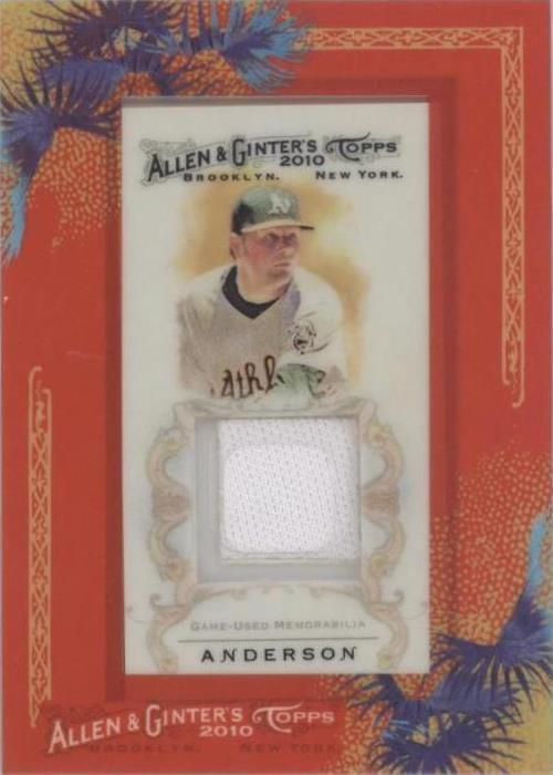 Topps Allen & Ginter's 2010 - Brett Anderson #AGR-BA