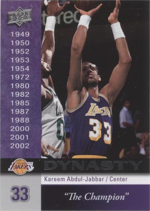 2008-09 cubierta superior - Kareem Abdul-Jabbar #LAL-17