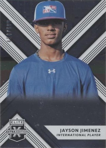 2018 Panini Elite Extra Edition - Jayson Jimenez #187