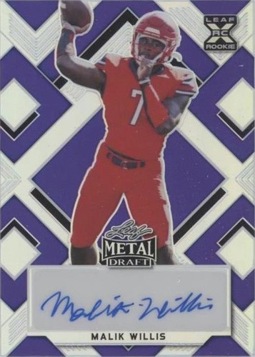 2022 Leaf Metal Draft Malik Willis #BA-MW1