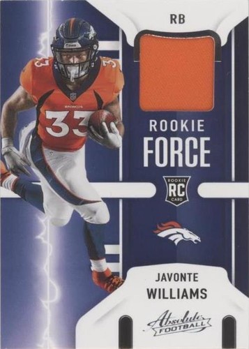2021 Panini Absolute Javonte Williams #RF-JWI