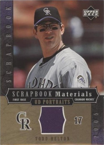2005 Upper Deck Portraits - Todd Helton #SM-TH