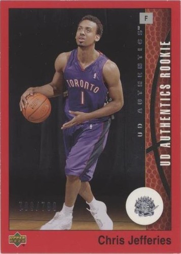 2002-03 Upper Deck UD Authentics - Chris Jefferies #107