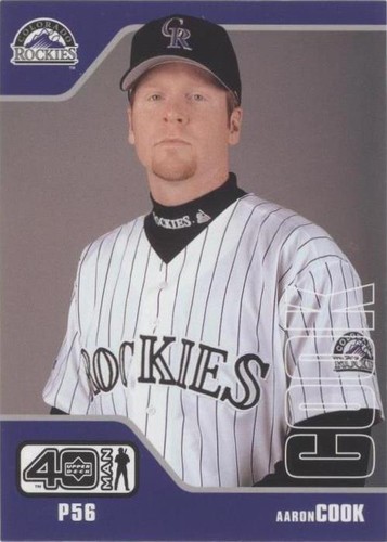 2002 Upper Deck 40 Man - Aaron Cook #986
