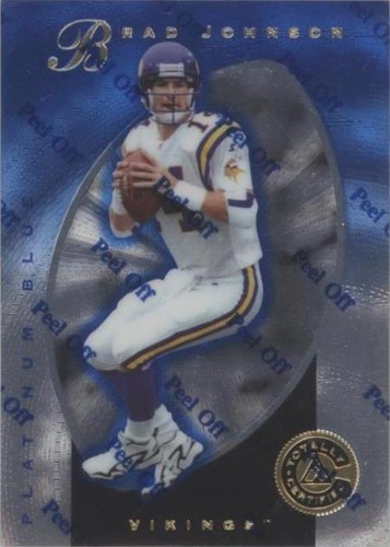 1997 Pinnacle Totally Certified Brad Johnson #116