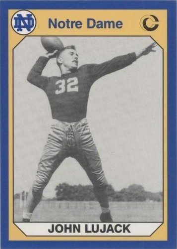 1990 Collegiate Collection University of Notre Dame Johnny Lujack #80