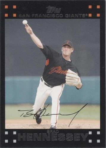 2007 Topps Updates & Highlights - Brad Hennessey #UH24