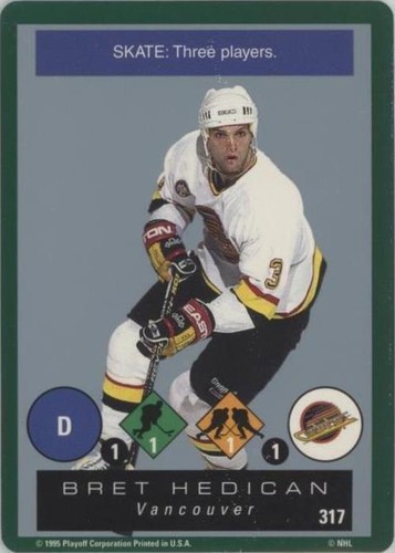 1995-96 Playoff One on One Challenge - Bret Hedican #317