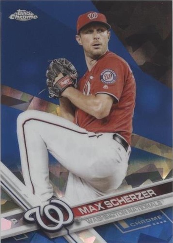 2017 Topps Chrome Sapphire Edition - Max Scherzer #595