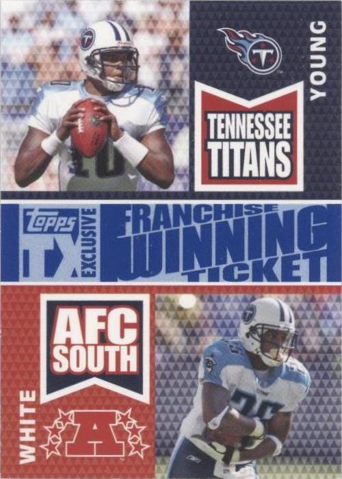 2007 Topps TX Exclusive LenDale White Vince Young #FWD-YW