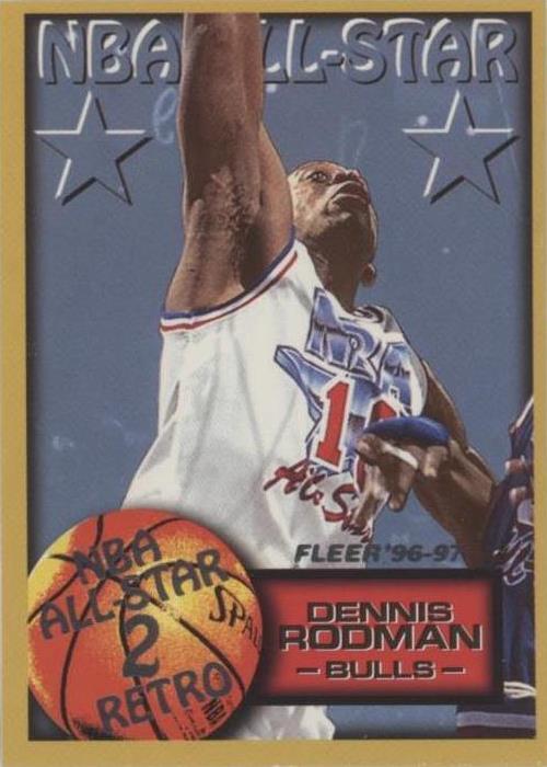 Dennis Rodman Basketball 1996-97 Season Sports Trading Cards