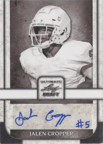 2022 Leaf Ultimate Draft Jalen Cropper #PA-JC1