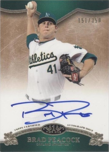 2012 Topps Tier One - Brad Peacock #OR-BP
