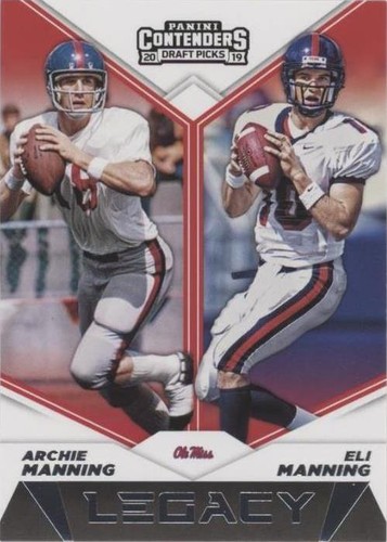 2019 Panini Contenders Draft Picks Archie Manning Eli Manning #10