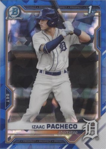 2021 Bowman Chrome Draft Sapphire Edition - Izaac Pacheco #BDC-46