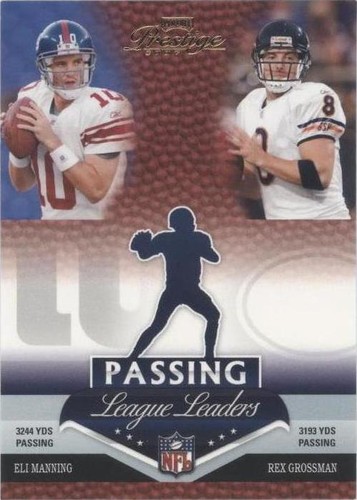 2007 Playoff Prestige Eli Manning Rex Grossman #LL-6