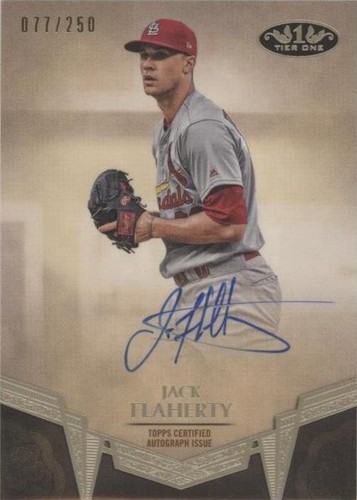 2019 Topps Tier One - Jack Flaherty #BA-JF
