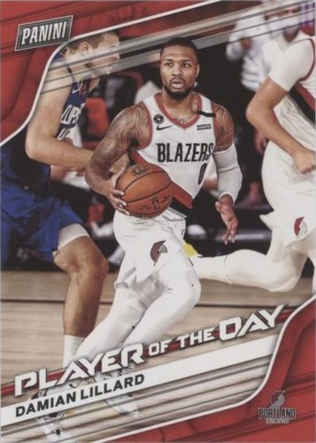 2020-21 Panini Player of the Day - Damian Lillard #42