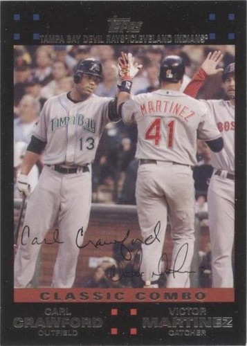 2007 Topps Updates & Highlights - Carl Crawford Victor Martinez #UH283