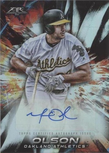 2018 Topps Fire - Matt Olson #FA-MO