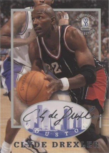 1997-98 Score Board Autographed Collection - Clyde Drexler #22