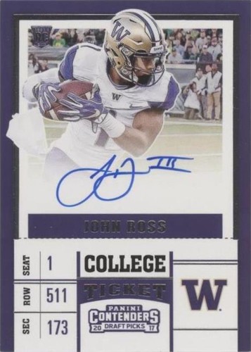 2017 Panini Contenders Draft Picks John Ross #116