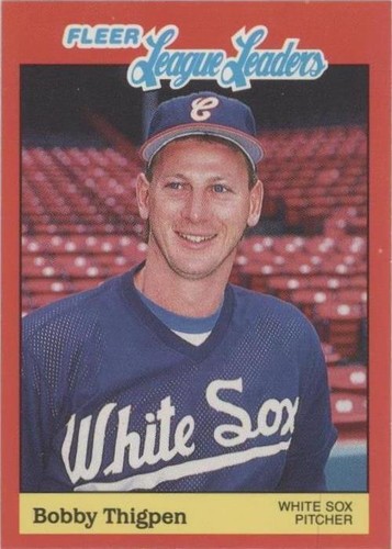 1989 Fleer Baseball's League Leaders - Bobby Thigpen #39