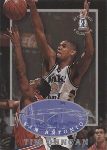 1997-98 Score Board Autographed Collection - Tim Duncan #1