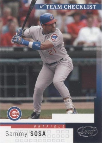 2004 Leaf - Sammy Sosa #288