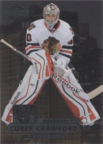 2013-14 Fleer Showcase - Corey Crawford #MU-9