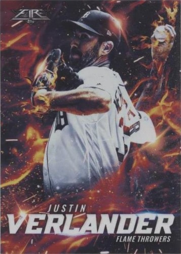 2017 Topps Fire - Justin Verlander #FT-9