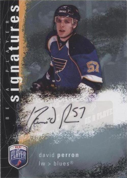 2007-08 Upper Deck Be a Player - David Perron #S-PD