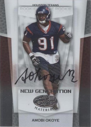 2007 Leaf Certified Materials Amobi Okoye #176