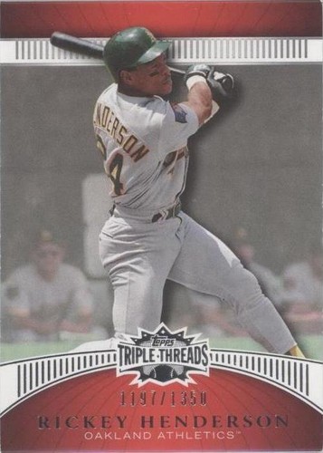 2010 Topps Triple Threads - Rickey Henderson #93