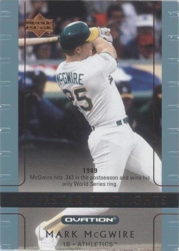 2002 Upper Deck Ovation - Mark McGwire #116